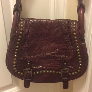 Sam Edelman Oxblood Leather Motorcycle Crossbody